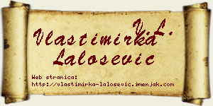 Vlastimirka Lalošević vizit kartica